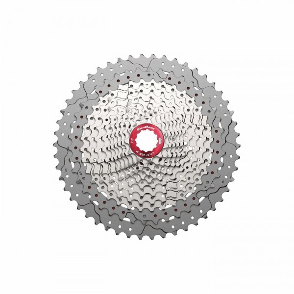 Mtb cassette 12s x 11/51 teeth in silver aluminum - shiman body - 1