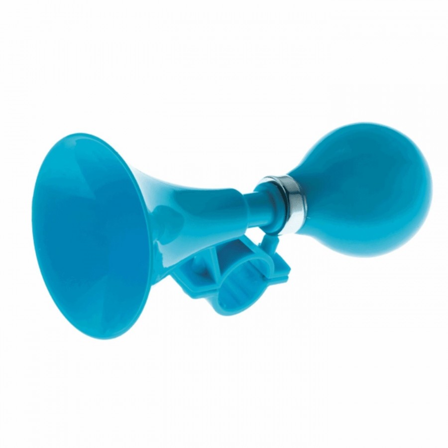 Bicycle horn in blue plastic - 1