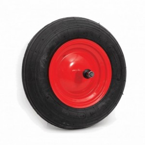 Tire kit 350x8 rim + full rubber - 1