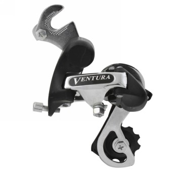 Rear derailleur ventura, index, 6/7-speed, short cage, with bracket, mv - 1