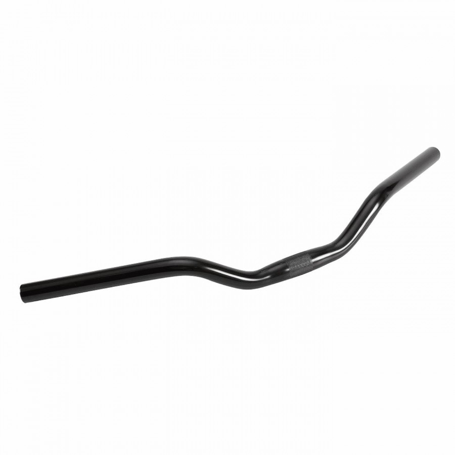 Guidon city/sport 25,4mm x 580mm en aluminium noir - 1