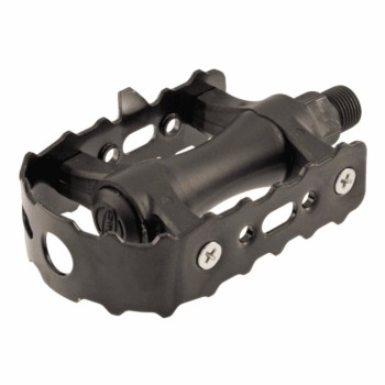 Pair of nylon / black iron mtb pedals - 1