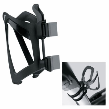 Anywhere bottle cage with strap for frames max diameter 80mm black - 1