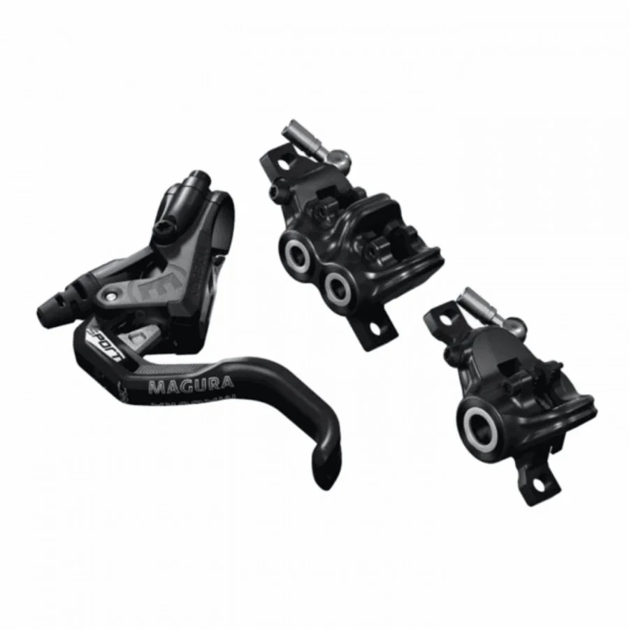 Mt trail sport, hc 1-finger levers, right/left, hose length 2.000 mm/1.000 mm, set consisting of two brakes for front wheel 4 - 