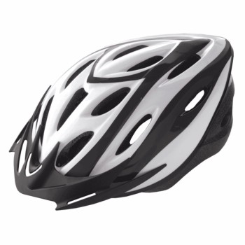 Casco rider adulto fuera de molde talla l blanco gráfico negro - 1