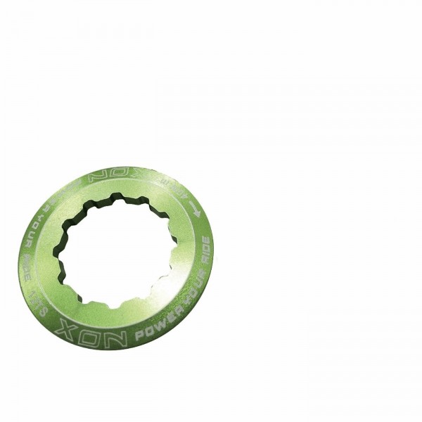 12 teeth cassette locking ring in green cnc aluminum - 1