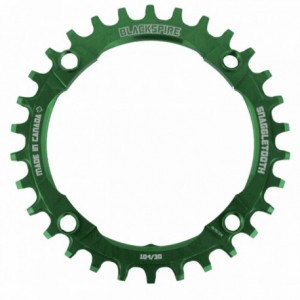 Chainring snaggletooth 104 / 30t 104bcd green color - 1