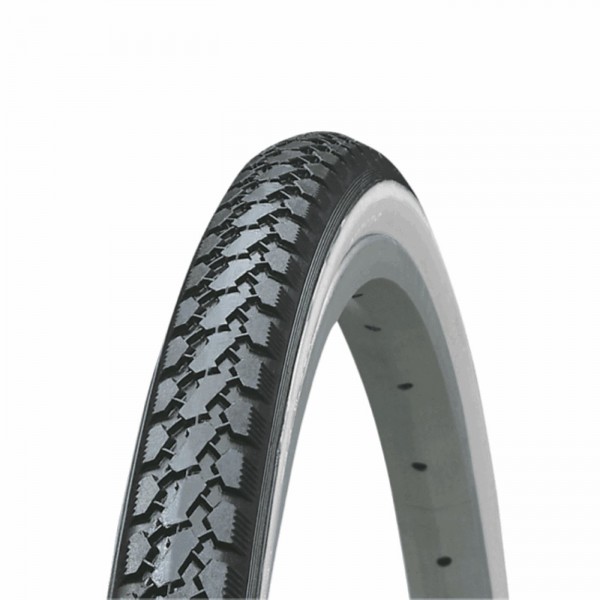 Tire 28 "x1 5/8 3/8 white black - 1