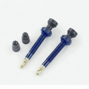 Tubeless presta valve longueur : 45mm fileté bleu - 1
