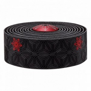 Galaxy handlebar tape in super sticky kush red + red cap - 1