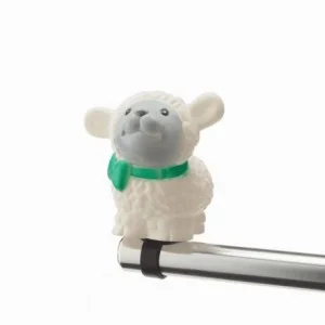 Cloche marionnette mouton blanc - 1