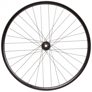 Wheel, 28 /29' boost, vr, 32 holes 326442: Front hub, black, 32 holes, steel axle: - 1