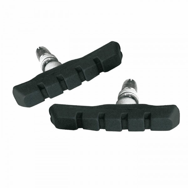 Pattini freno mtb 70mm nero con dado decentrato - blister 2 pezzi - 1 - Pattini - 8005586214454