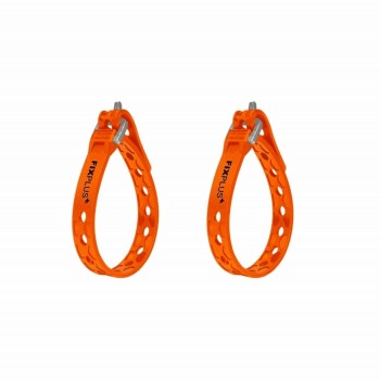 Bracelet 23 cm orange 2 pieces - 1