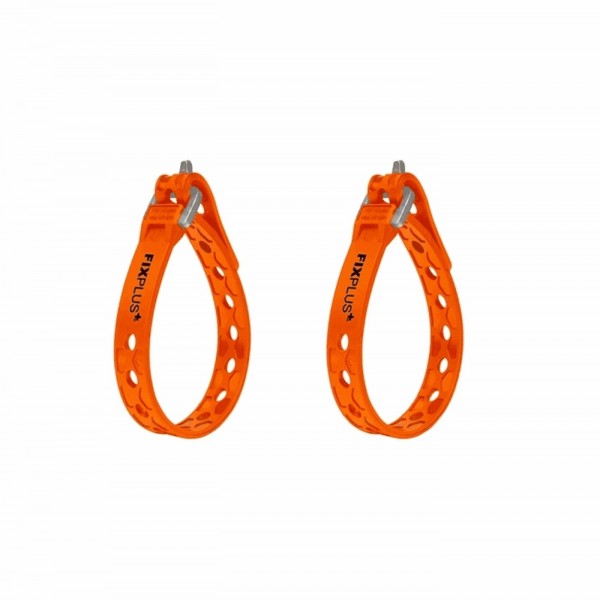 Cinghiette 23 cm arancio 2 pz - 1 - Cinghie - 0742948374064