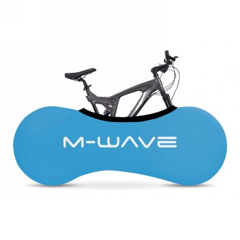 Velosock para garaje interior de bicicletas, versión estándar 'm-wave' azul, ideal para bicicletas de 26'-29', 3d-estirable, lav