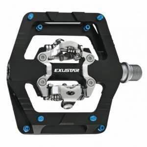 E-pm824 enduro 113x101mm black aluminum pedal - cr-mo pin - 1