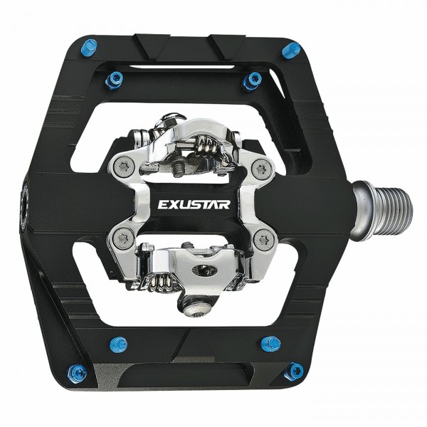 E-pm824 enduro 113 x 101 mm schwarzes aluminiumpedal – cr-mo pin - 1