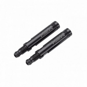 Valve extender length: 30mm in aluminum cnc 6061 black (2 pieces) - 1