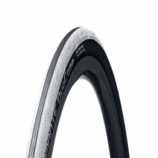 Fiammante tire 700x23 tube type folding black/white - 1