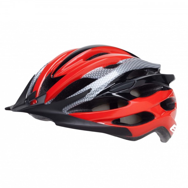 Casco in-mold rosso/nero/grigio taglia 58/62cm - 1 - Caschi - 8053329965071