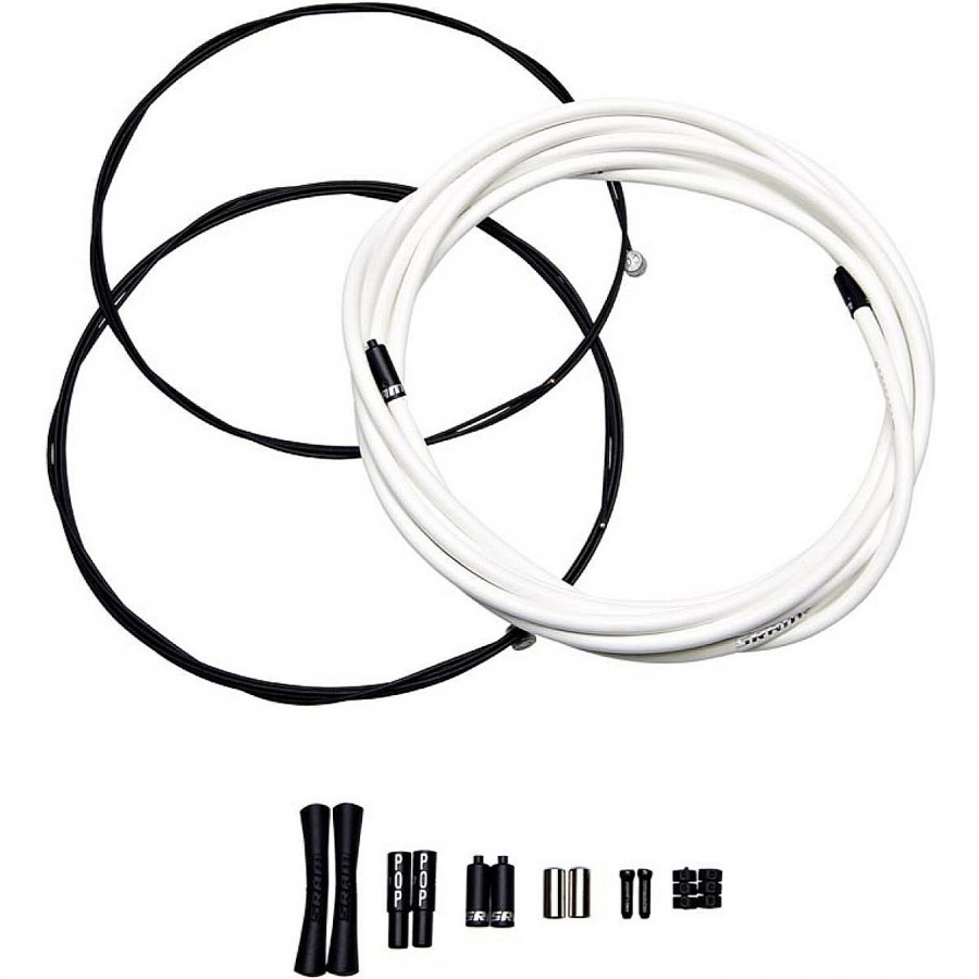 Sram Schaltzug Kit Slickwire Pro Road/Mt 2X 2300Mm, 1,1Mm 4Mm, Weiß - 2 - Guaine / cavi - 710845856761