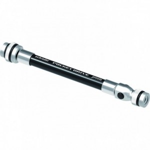 Replacement Abs Flex Hose Presta/ Shrader, For Pocket Drive Mini Pump S, Black/Silver - 1