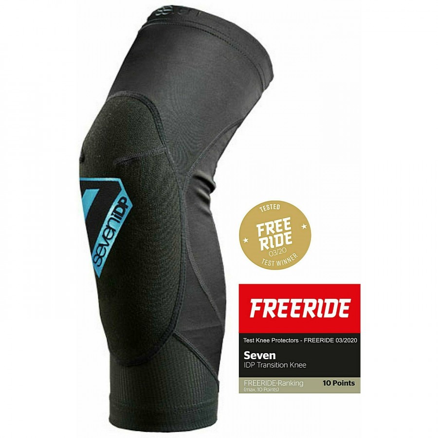 7Idp Transition Knee Pad Size: L, Black-Blue - 1