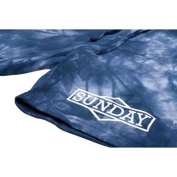 Pantaloni da jogging Sunday corti blu Tie-Dye, XL - 3 - Pantaloni - 0630950935055