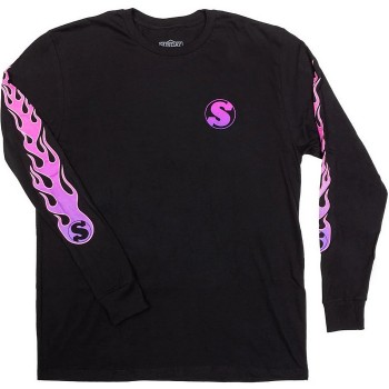 Sunday Long Sleeve Flame Schwarz Lila L - 1