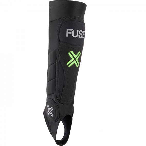 Fuse Omega Pro Protège-Tibias Combo Enfants M-L Noir/Jaune Néon - 1