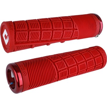 Odi Grips Reflex Xl V2.1 Lock-On Red W/ Red Clamps 135Mm - 1