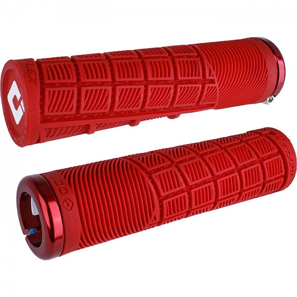 Odi Grips Reflex XL V2.1 Lock-On Rot mit roten Klemmen 135 mm - 1