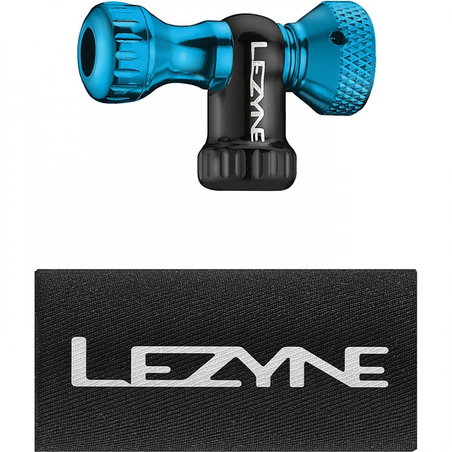 Lezyne Co2 Pompa Testa Controllo Drive Cnc, Blu - 1 - Bombolette e dosatori co2 - 4712805990160