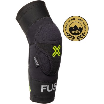 Fuse Omega Coudières Taille: Enfants M-L Noir-Jaune Fluo - 1