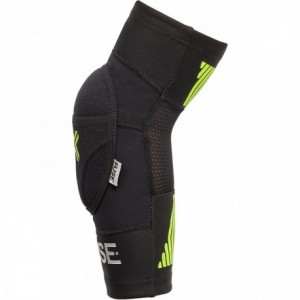 Fuse Omega Elbow Pads Size: Kids M-L Black-Neon Yellow - 3