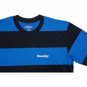 Sunday T-Shirt Game Rayures Bleu/Noir, Xxl - 2