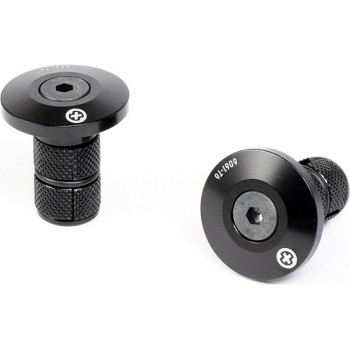 Saltplus handlebar end caps Hq Cnc 6061-T6 aluminum black - 1