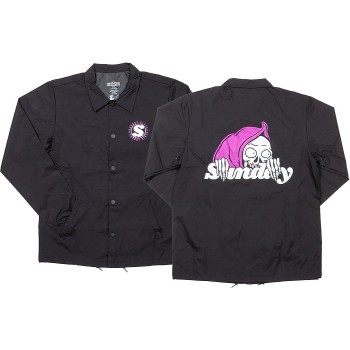 Jacket, Sunday Creepy Sweeper Windbreaker - Black W/Purple/White Sml - 1