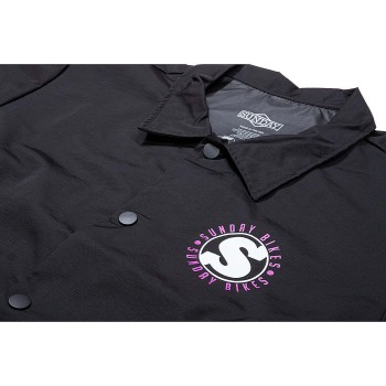 Chaqueta, cortavientos Sunday Creepy Sweeper - Negro con morado y blanco Sml - 2