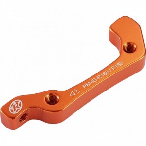 Reverse brake disc adapter Is-Pm 180 Vr+160 Hr orange - 1