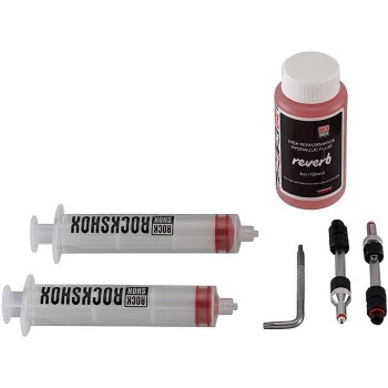 Kit de purge standard Rockshox (comprend 2 seringues/raccords, fluide hydraulique Reverb - 1