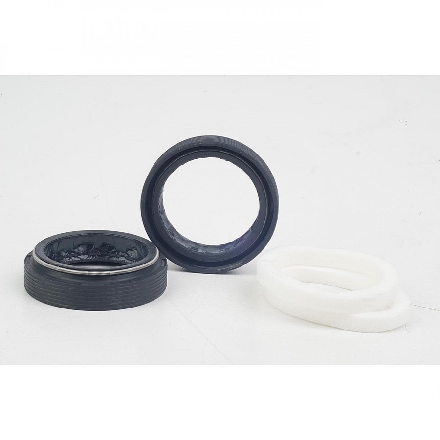 Kit d'essuie-glace anti-poussière pour fourche, 35 mm, noir, faible friction, Skf (comprend un chiffon anti-poussière sans bride