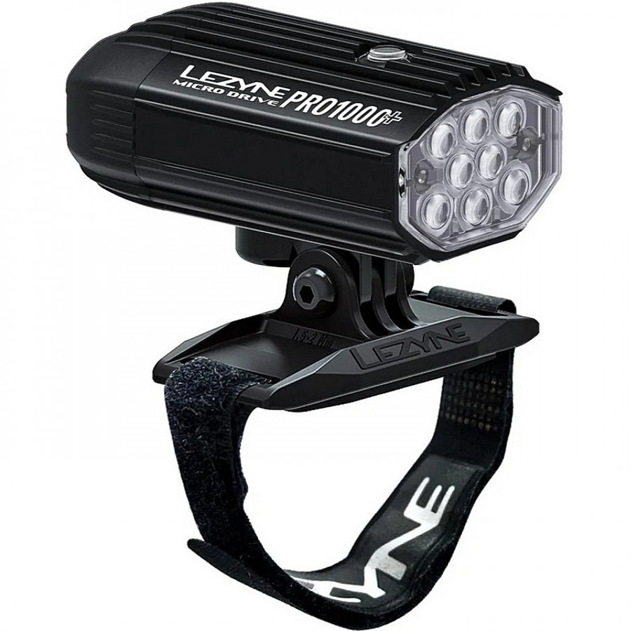 Lampada per casco Lezyne Micro Drive Pro 1000+ Nero Luce Bianca, Y1 - 1 - Luci - 4710582552526