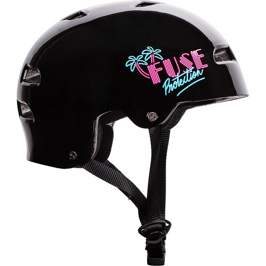 Casco Fuse Alpha Taglia: L-XL Nero-Rosa - 1 - Caschi - 4055822511216