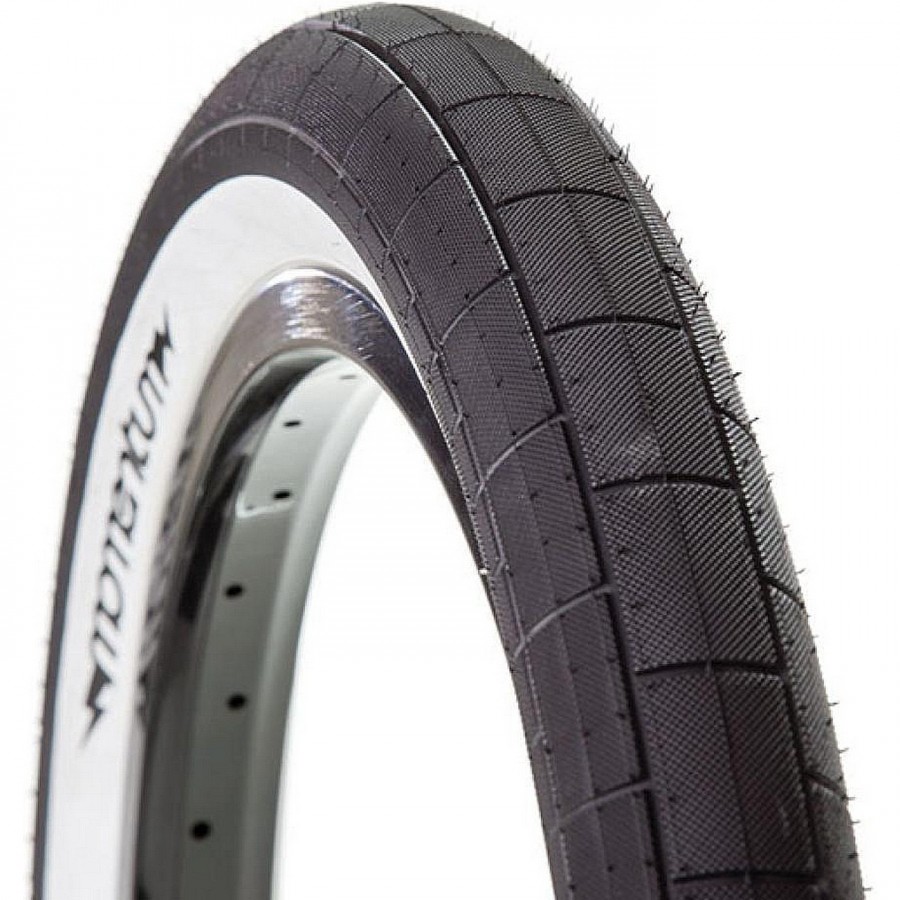 Tire, Demolition Momentum Blk/Whitewall, 2.20", 110 Psi - 1