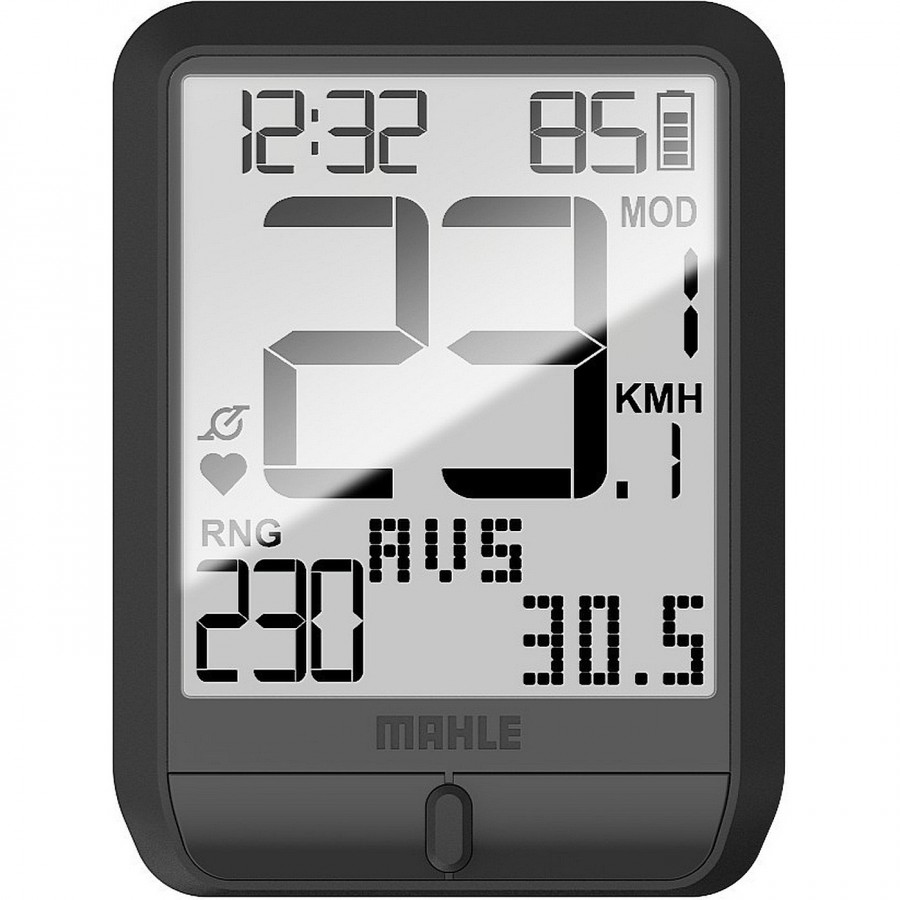 Mahle Pulsar One Display 2.1 pollici, connessione wireless, protezione dall'acqua Ant+ IP67, display LCD - 4 - Componenti elettr