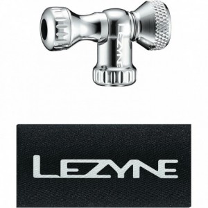 Lezyne Co2 Pump Head Control Drive Cnc, Silver - 1