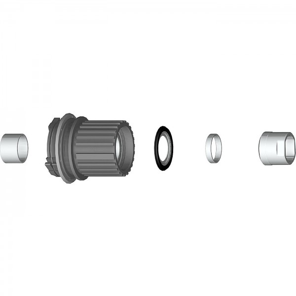 Mahle X20 Shimano Freewheel Set Microspline, Aluminium With Nuts - 1