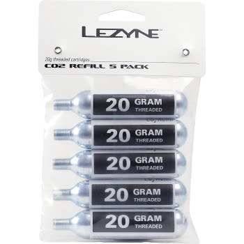 Paquete de recarga Lezyne con cartuchos de Co2 20G, 5 piezas - 1